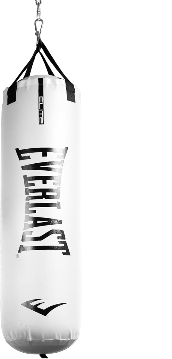 Everlast Elite Punching Bag – Hanging Heavy Bag for Adults with Dual Strap System | Durable Boxing Bag for Boxing, MMA, Muay Thai, Home Gym Training