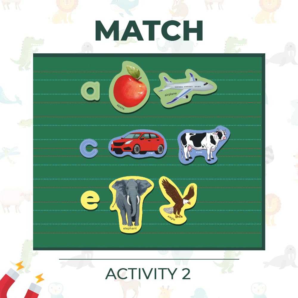 PELIKAS TOYZ ​​Magnetic Alphabets for Kids, Montessori Toys for 3 + Year Old, Spelling Games for Kids 5 Years, Gift for Boys Girls - Magnalogix Alphabet on The Go ! - Image 8 thumbnail