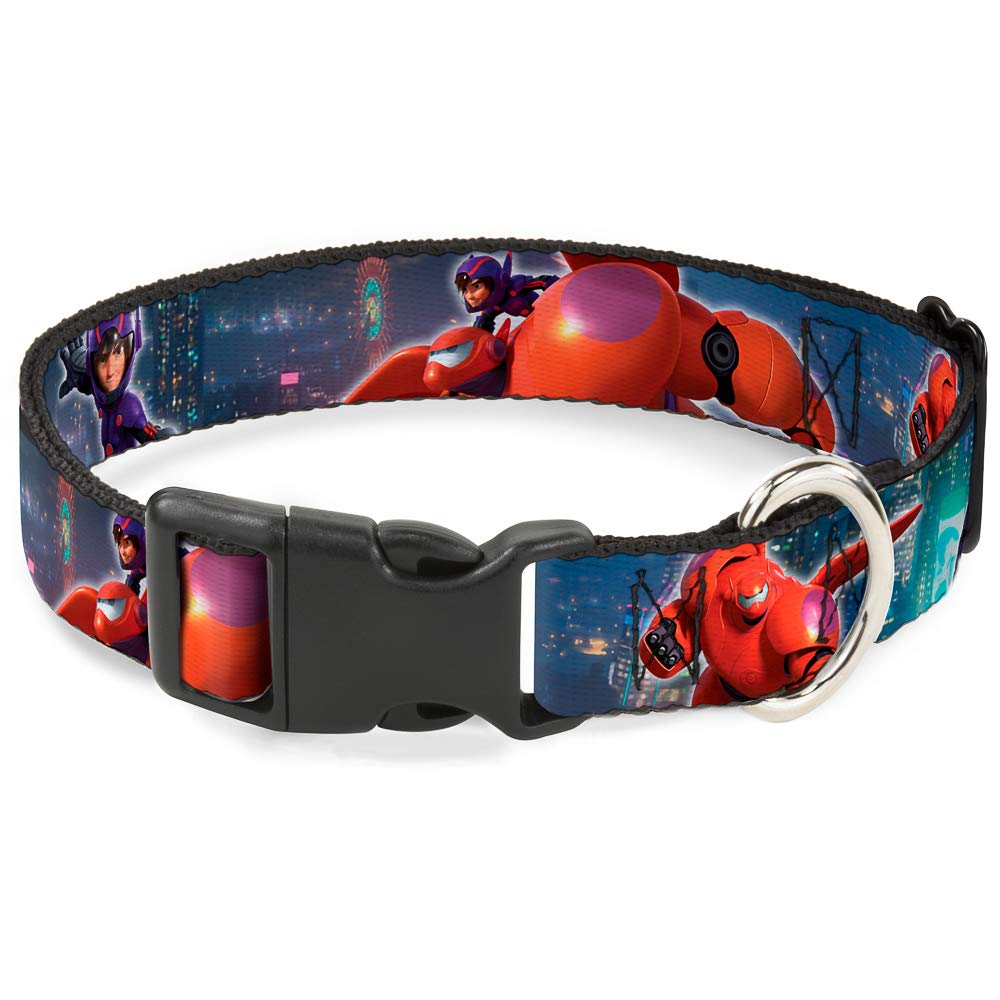 Collier Hiro et Baymax San Fransokyo avec clip plastique pour grand chien