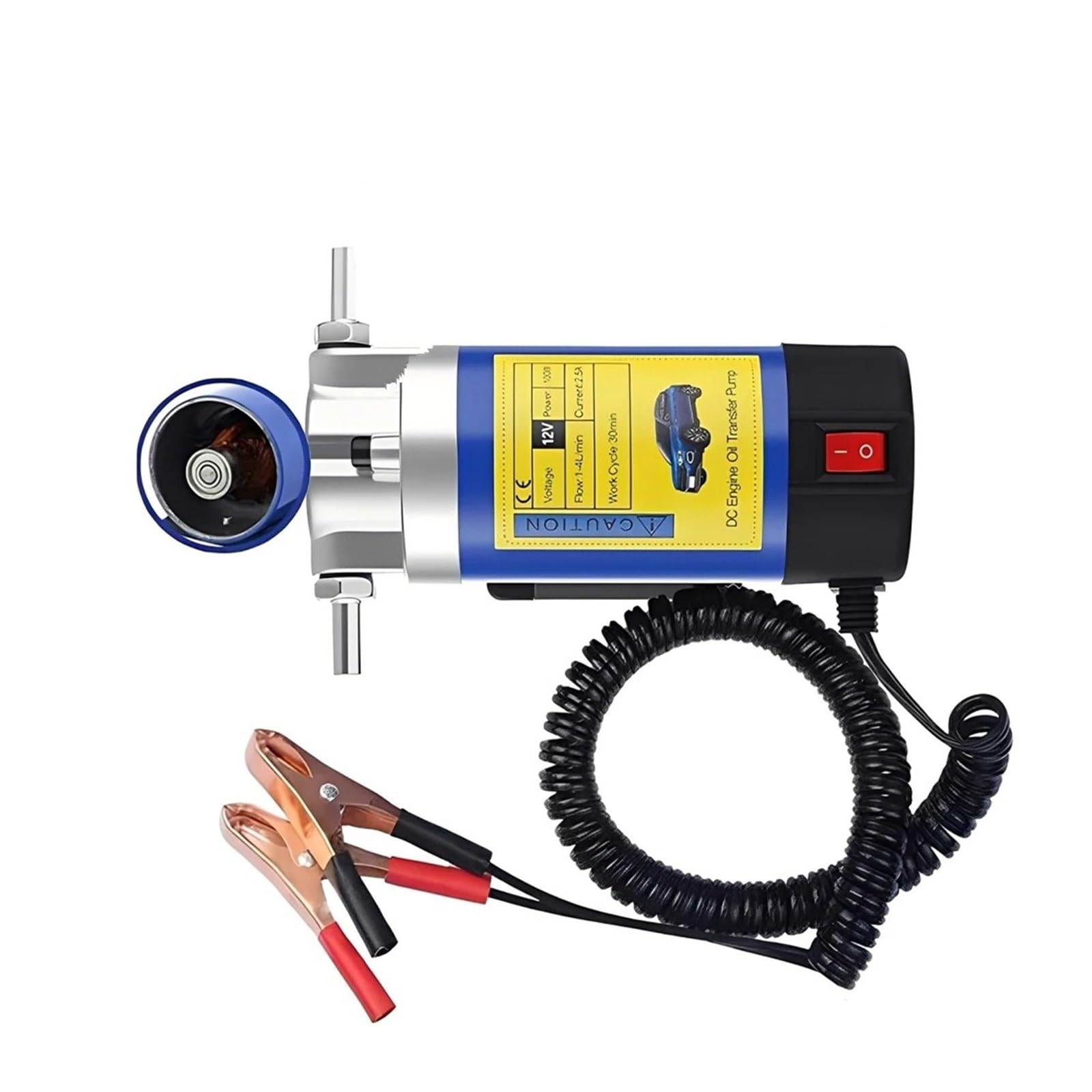 Bomba Combustible Coche Bomba Transferencia Aceite Portátil Para Coches Motocicletas Barcos 1-4L/min 12V Extractor Fluido Cambio Eléctrico Bomba Combustible Herramienta Sifón