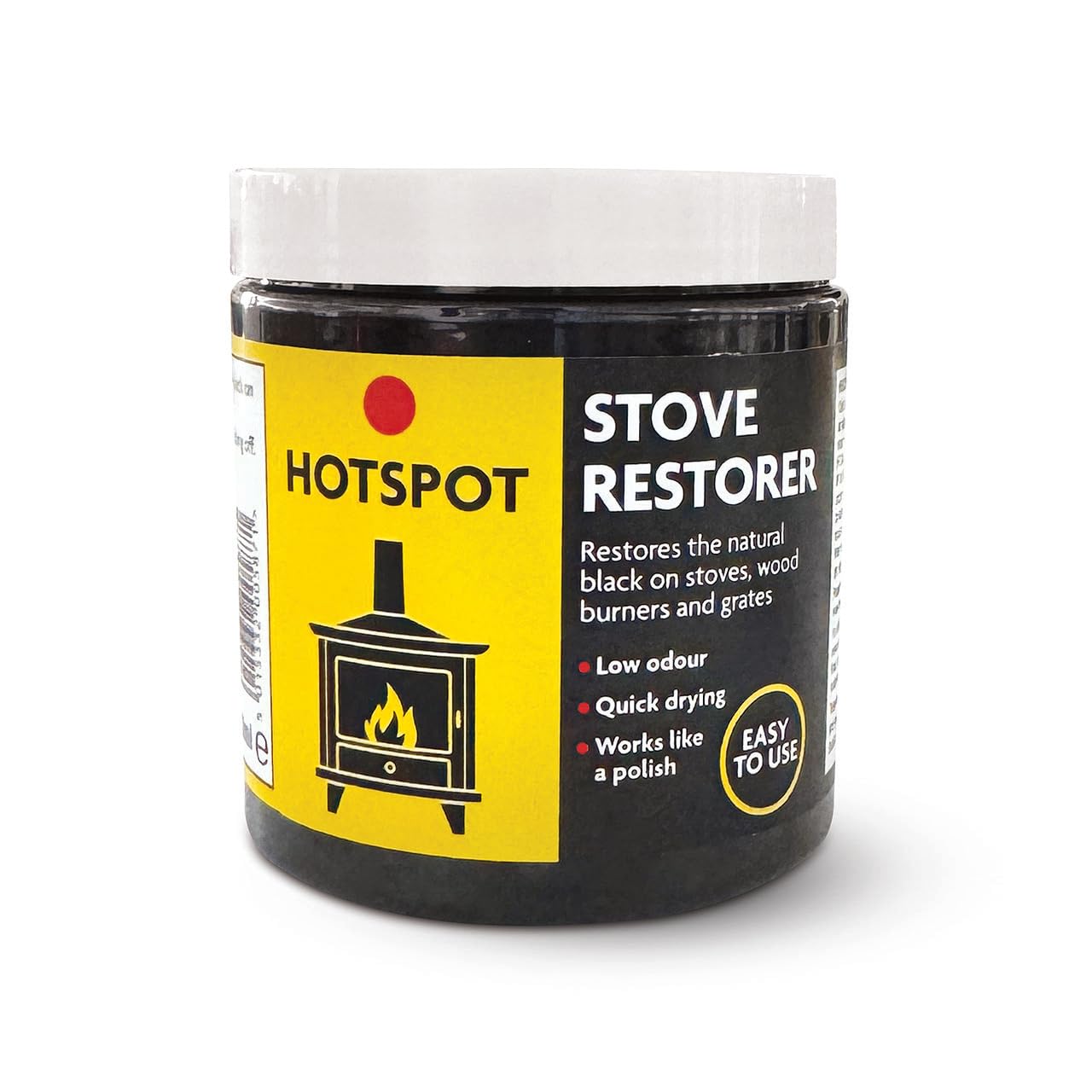 Hotspot Black Stove Restorer 250Ml – Restores And Protects Cast Iron Stoves, Fireplaces And Grates; Long-Lasting Finish; Easy-To-Apply Polish For Wood Burners And Cookers