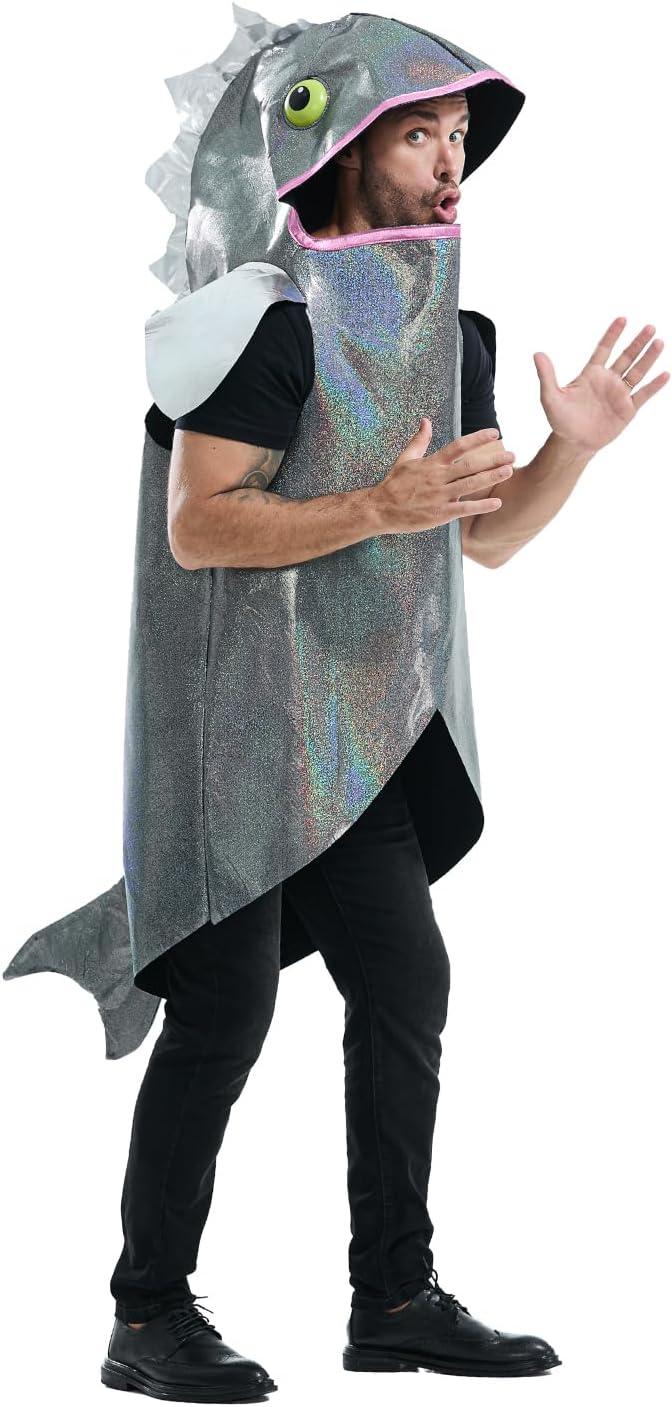Seasons Fish Costume for Adult, Funny Sea Halloween Costumes for Men and Women