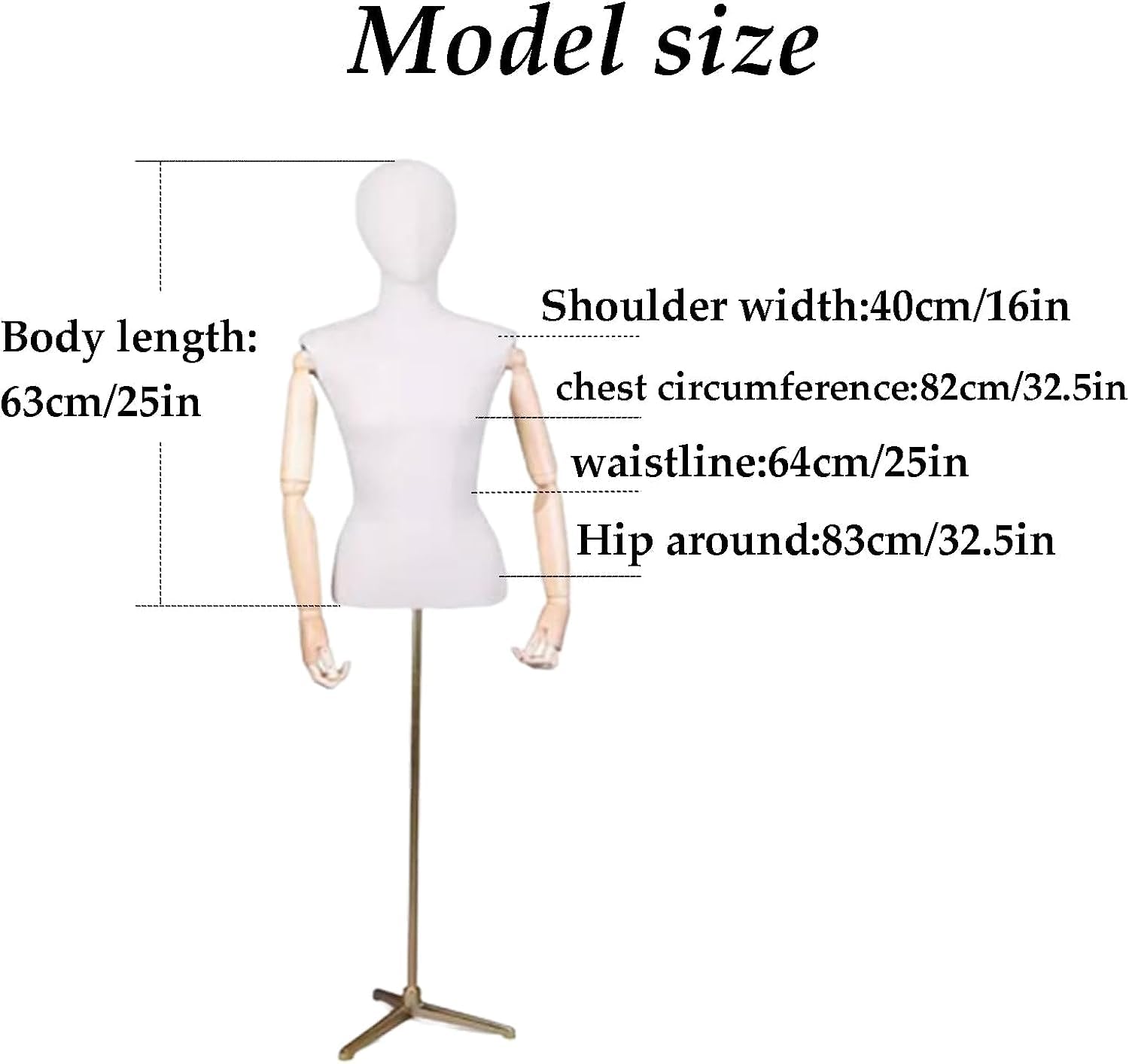 Weibliche Schaufensterpuppe, Torso, Vollschaum, Halbkörper, höhenverstellbar, mit stabilem Ständer, weibliche Schaufensterpuppe, einfache Schaufensterpuppe