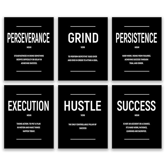 Buy Inspirational Wall Art, Office Wall Decor, Motivational Wall Art, Positive Quotes & Sayings