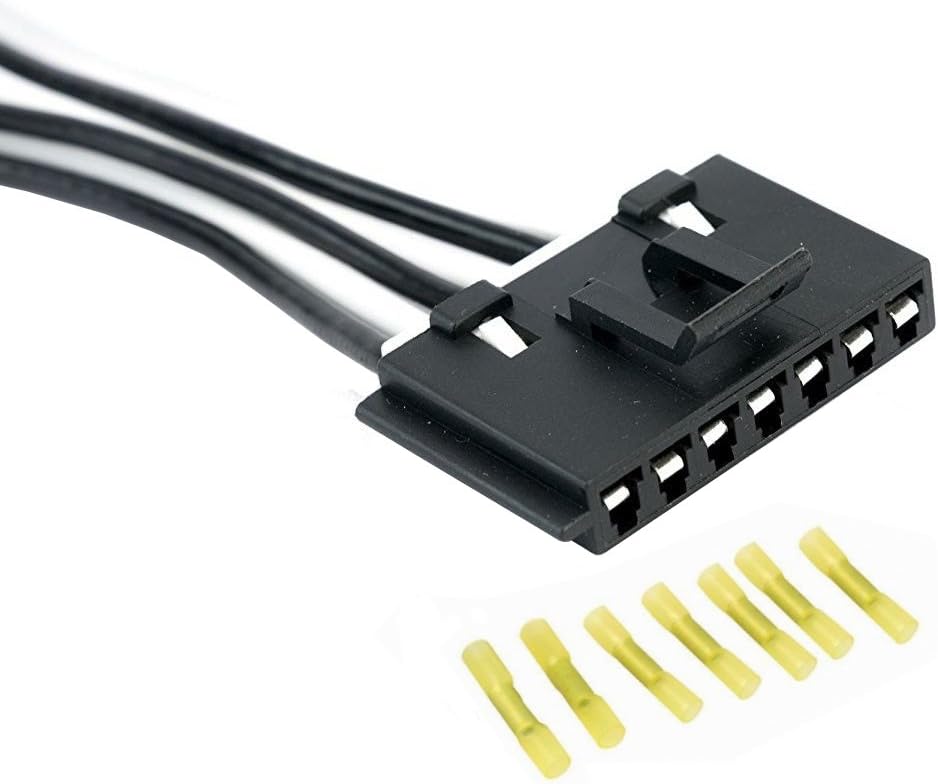 FAERSI 89019100 HVAC Fan Blower Motor Resistor Kit with Harness Replacement for 2002-2009 Chevy Trailblazer GMC Envoy, 2004-2007 Buick Rainier, 2002-2006 GMC Envoy XL, 2003-2008 Isuzu Ascender