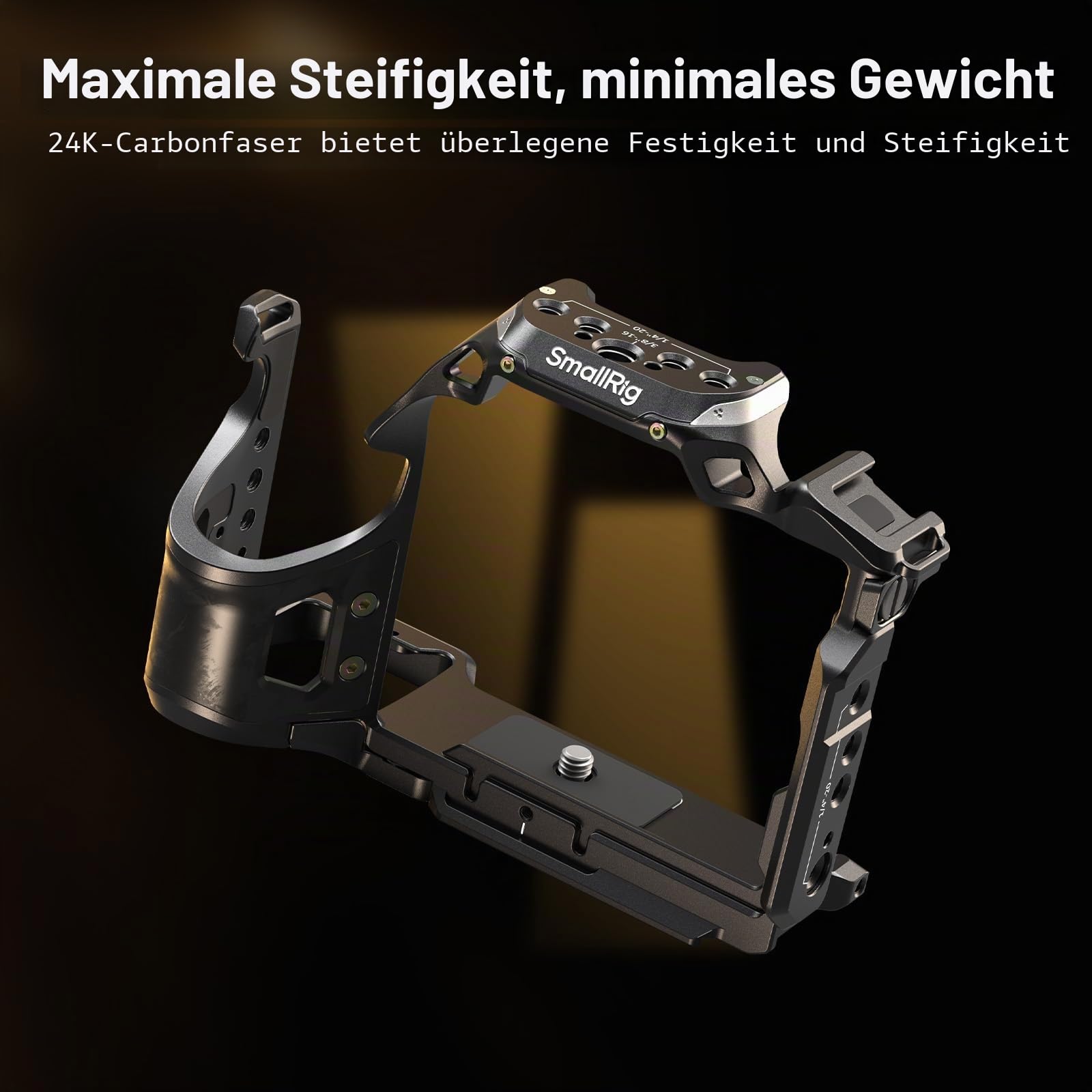 SMALLRIG A7 V / A7R V / A7 IV “Rhinoceros“ Cage für Sony Alpha 7 V/Alpha 7R V/Alpha 7 IV/Alpha 7S III/Alpha 7R IV, neues Elegantes und schlankes Design - 6029