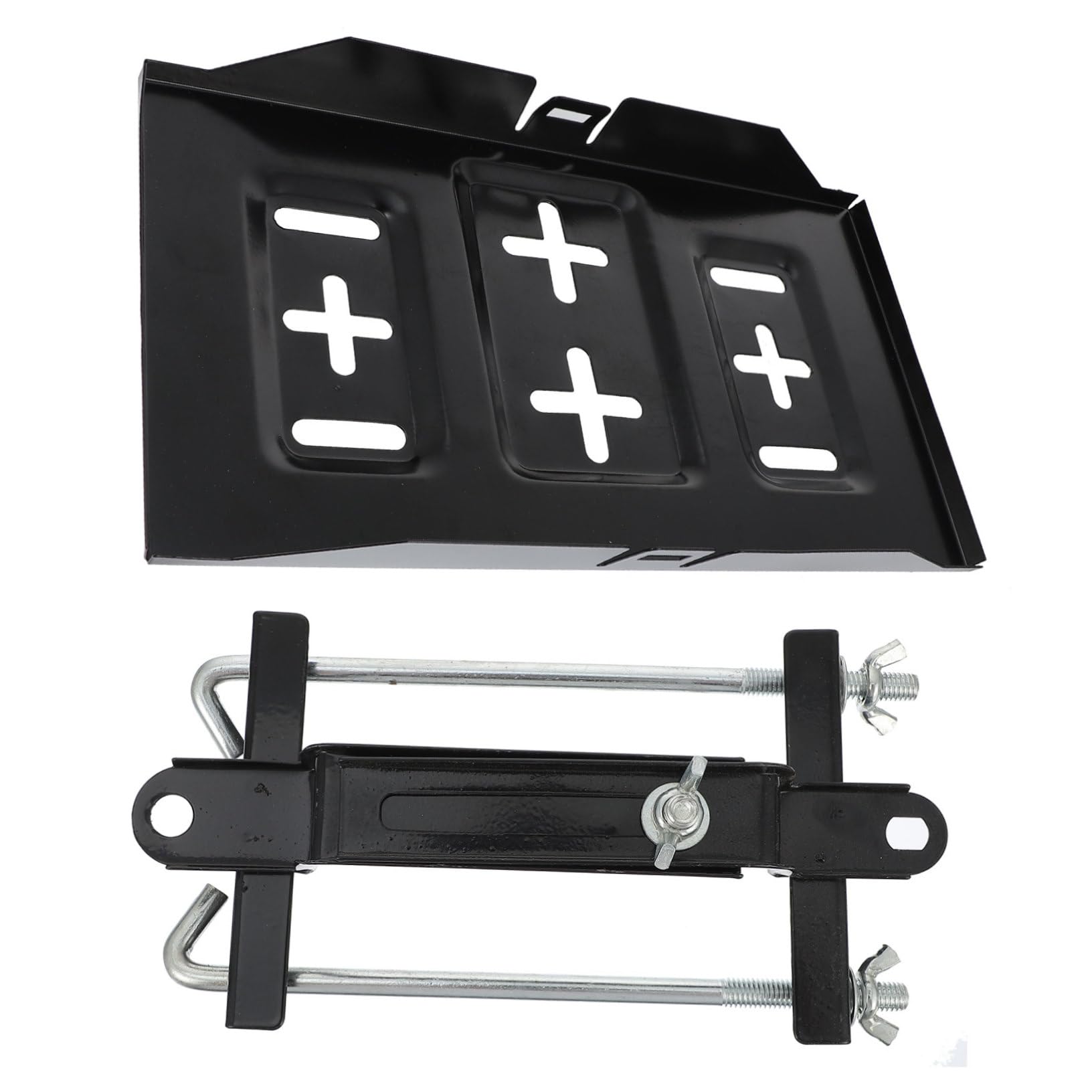 Support Batterie Voiture Antirouille Fixation Stable et Pratique pour Maintien Sécurisé des Batteries Automobiles Kit Remplacement Facile et Installation Rapide