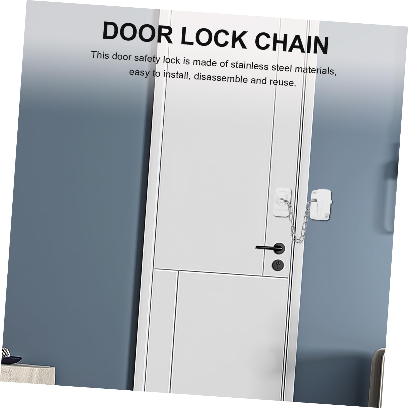 Operitacx 4 Pezzi Lucchetto Di Sicurezza Per Finestre Catena Per Porta Resistente Catena In Acciaio Inossidabile Lucchetto A Catena Lucchetti A Catena Per Porta Catena Per Porta Catene Per