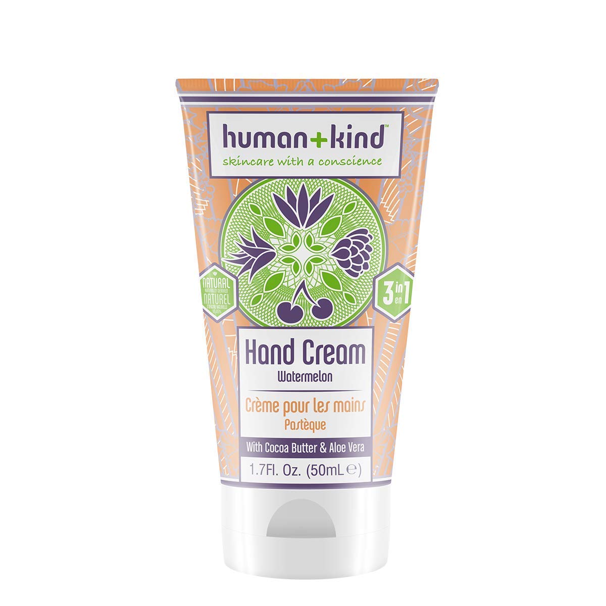 Moisturizing Hand Cream Watermelon - Hydrating Cream with Avocado Oil and Shea Butter - Intense, Fast Absorbing Moisturizer for Smooth Skin - For Dry, Cracked Skin - 1.7 oz
