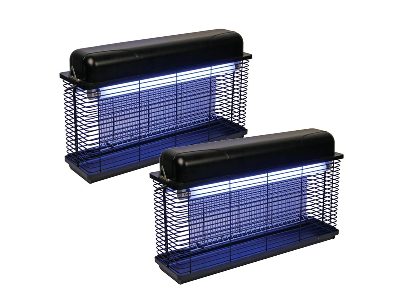 Juego de 2 Trampas Matamoscas para Mosquitos (2 x 15 W, Luz Ultravioleta para 100 m²)