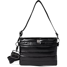 Think Royln Bum Bag 2.0 Medium Crossbody Bag for Women Two Exterior Pockets Polyester Construction Pearl Black One Size One Size