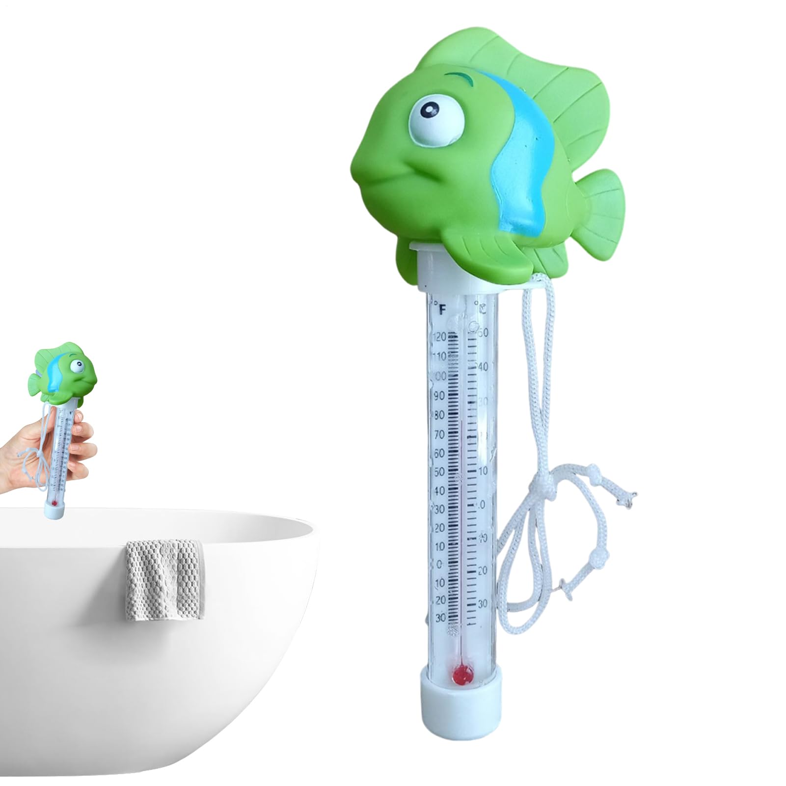 Termometro Acqua Piscina, Simpatico Termometro Ambiente Interno, Piscina Gallegiante Leggibile Facile