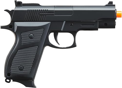 Miniatura 3 de Goldenball Pistola Airsoft con resorte M777 con funda (negro) - Disparo a 180 FPS