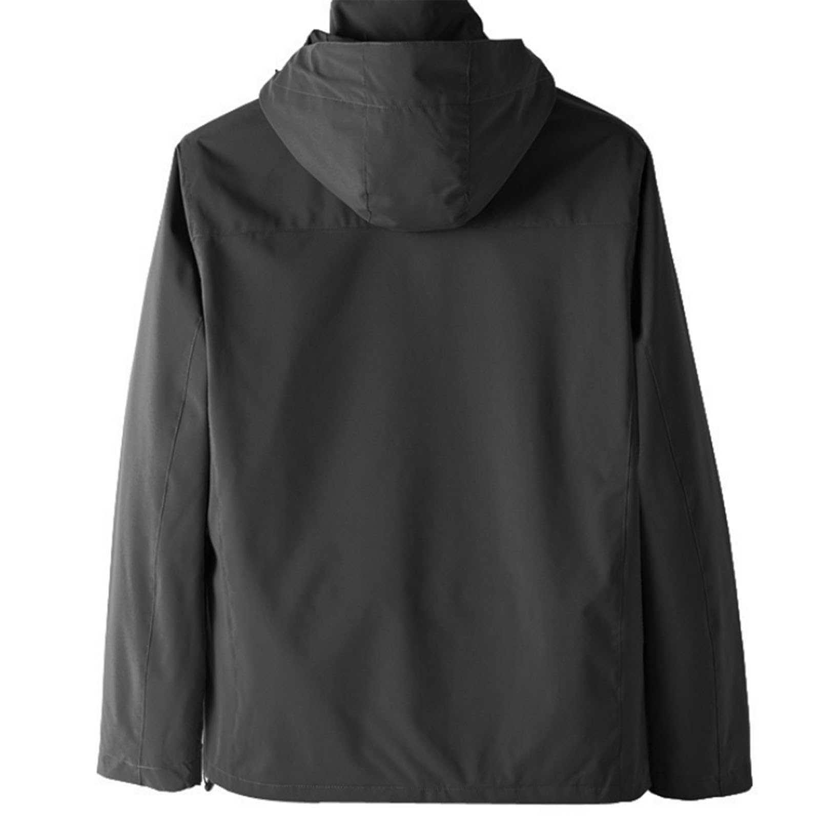 Genérico Chaqueta Impermeable Mujer 3 en 1 Invierno Cortavientos Con Capucha Chubasquero Con Cremallera Completa Al Aire Libre Chaqueta de esquí Abrigo Para Senderismo, Esquí, Ciclismo