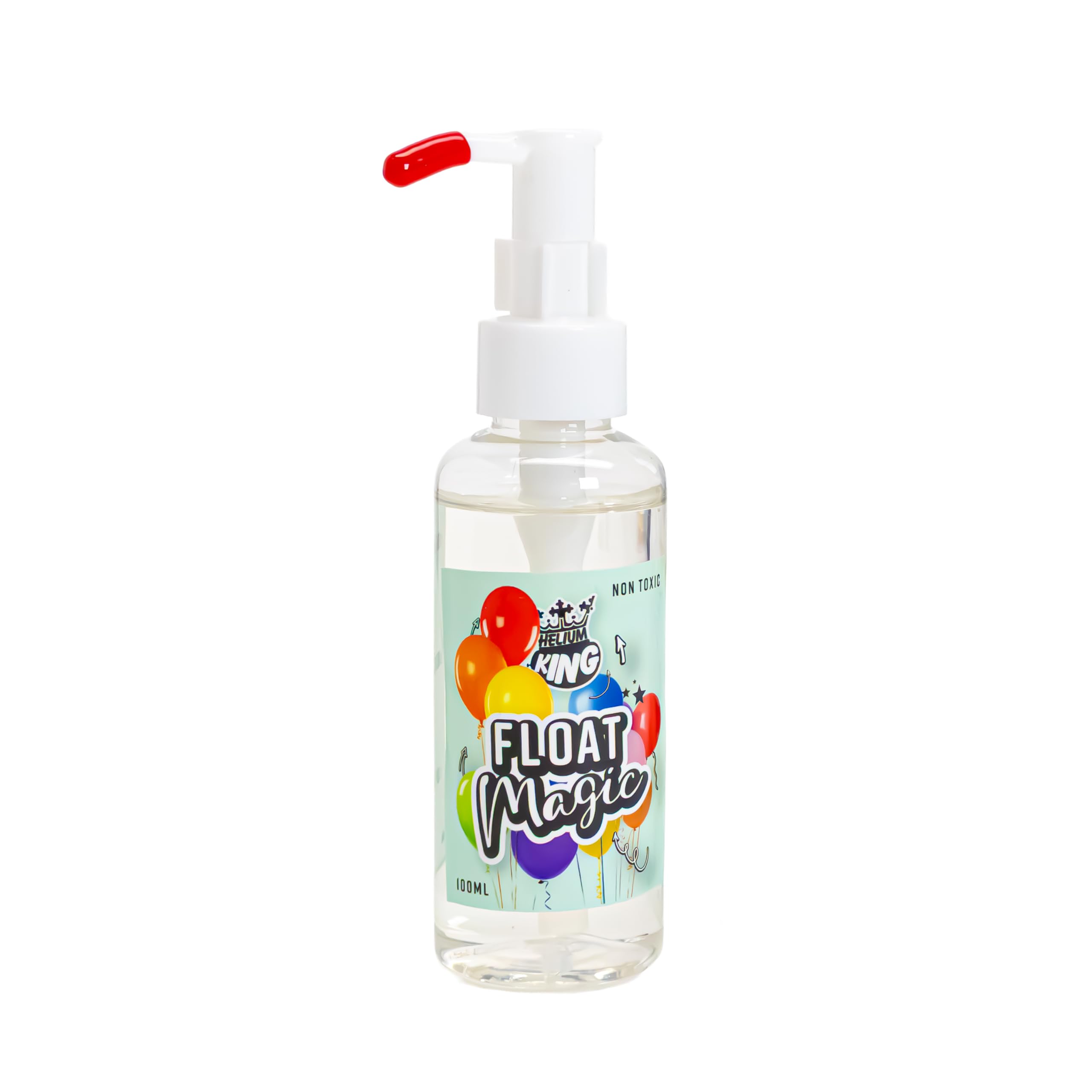Helium King Float Magic Treatment for Helium Latex Balloons 100ml / 3.5 oz - Treats up to 50 9" Balloons Make your balloons Hi Float up to 25 times longer than without Float Magic Treatment