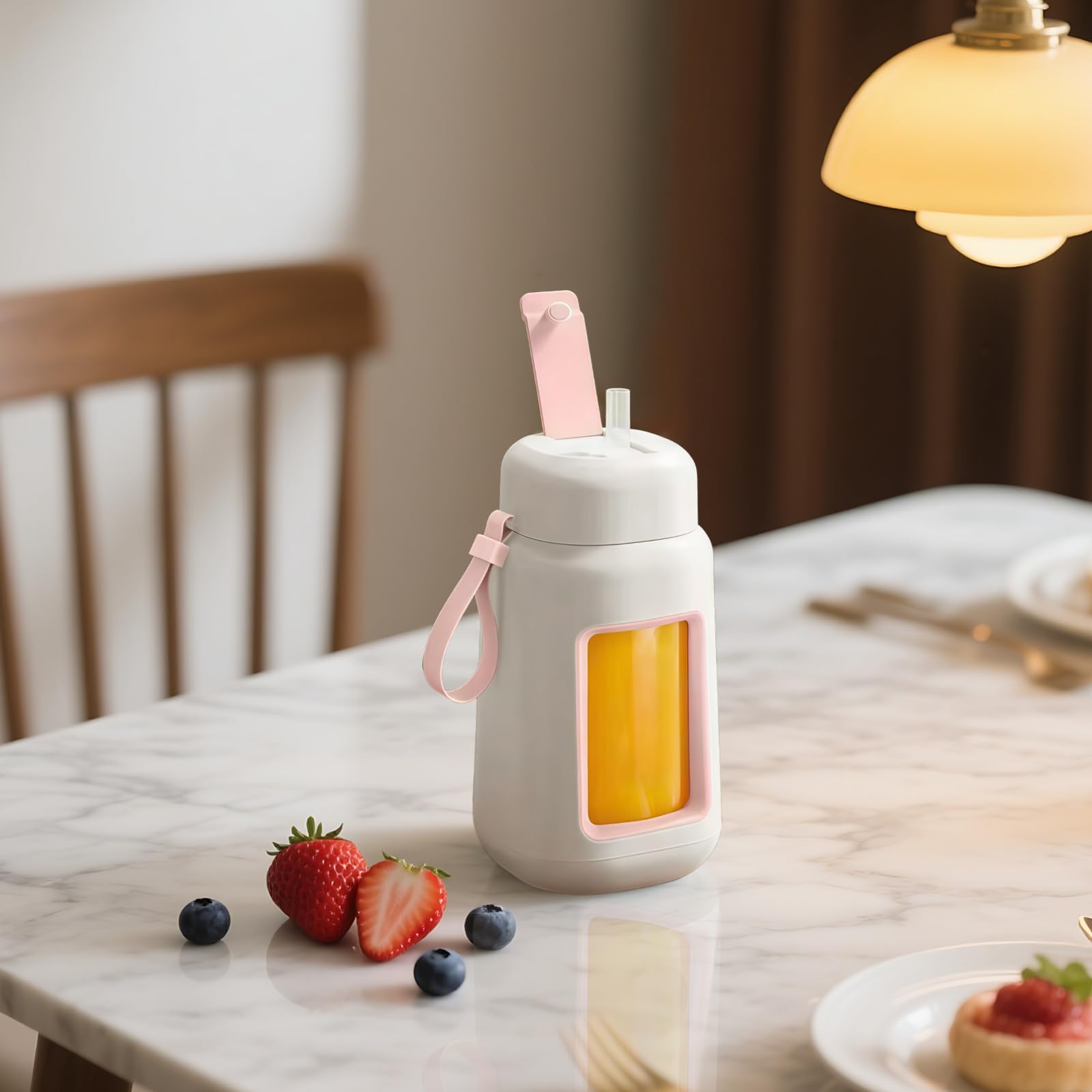 Gobelet mixeur automatique portable, préparateur de jus en verre de 1 000 ml, mixeur à smoothie multifonction avec recharge USB, mixeur de fruits compact pour la maison et les déplacements