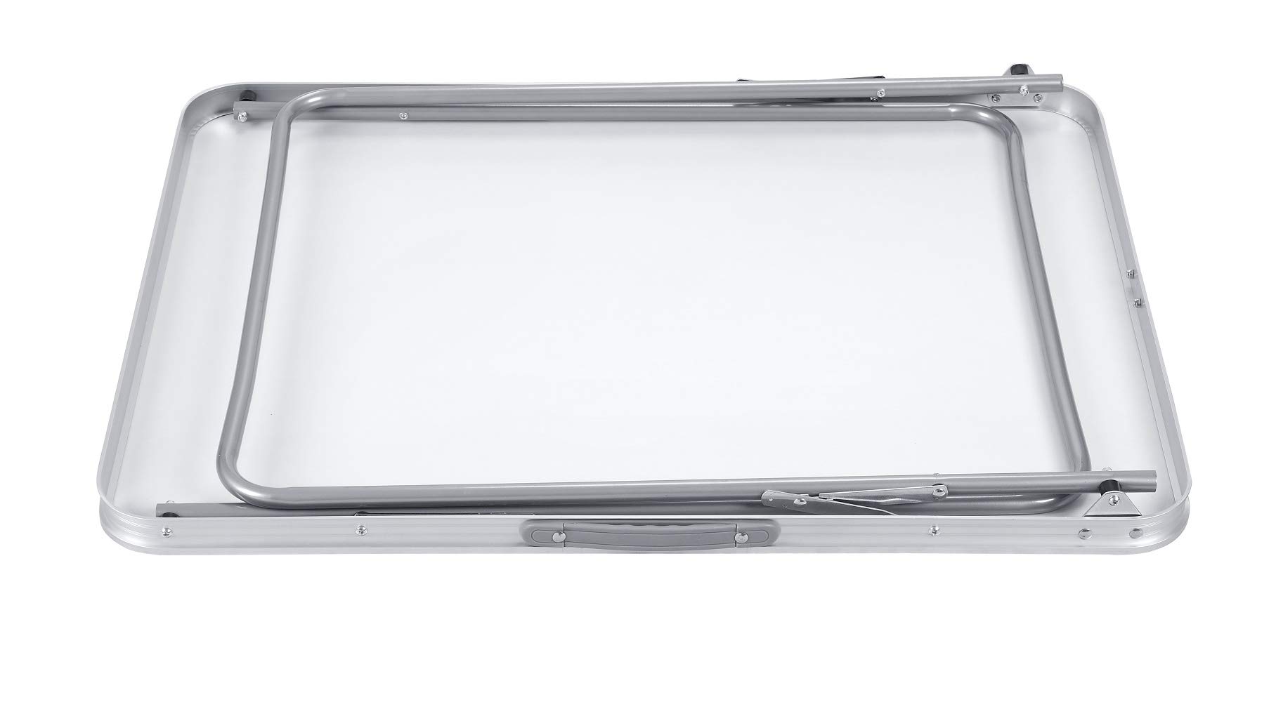 Lucn Table de camping portable en aluminium, table pliante pour intérieur et extérieur, table de jardin robuste pour barbecue, pique-nique, fête, capacité de charge 15 kg, longueur 80 cm