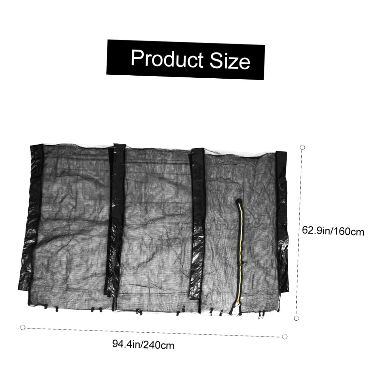 BESTonZON Heavy-Duty Trampoline Safety Net High Density Mesh Protects Fingers for Backyard Play