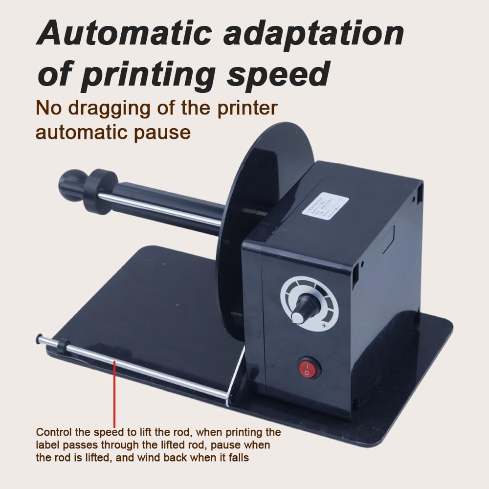 Avvolgitore Automatico Di Etichette, Macchina Avvolgitrice Industriale Con Controllo Automatico Della Velocità Di Avvio/arresto, Larghezza Massima Di Riavvolgimento 15 Cm, Compatibile Con Anime