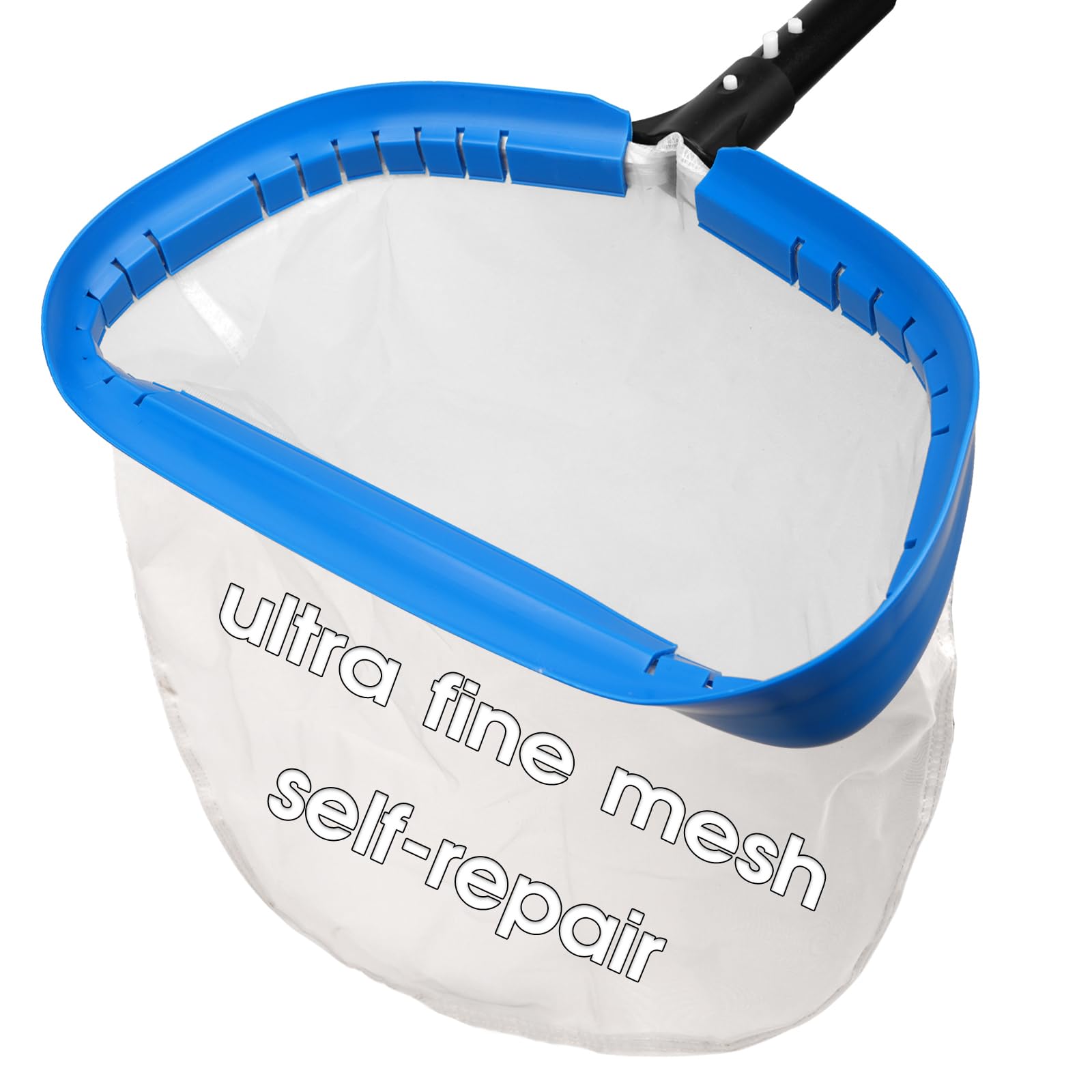 TidyMister Épuisette de Piscine en Maille Ultra Fine de 35,6 cm pour Sable, Limon, Pollen, débris – Filet de Nettoyage en Nylon Super Fin pour piscines Hors Sol et creusées