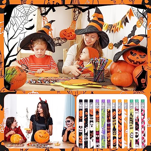 Lápices de Halloween con borrador, pack 120 unidades miniatura 4