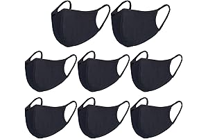 8 Pack Unisex Reusable Cotton Fabric Masks
