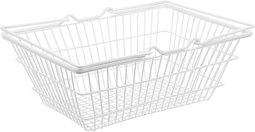 NUOBESTY Cesta de la compra Cesta de almacenamiento cesta de almacenamiento con asa