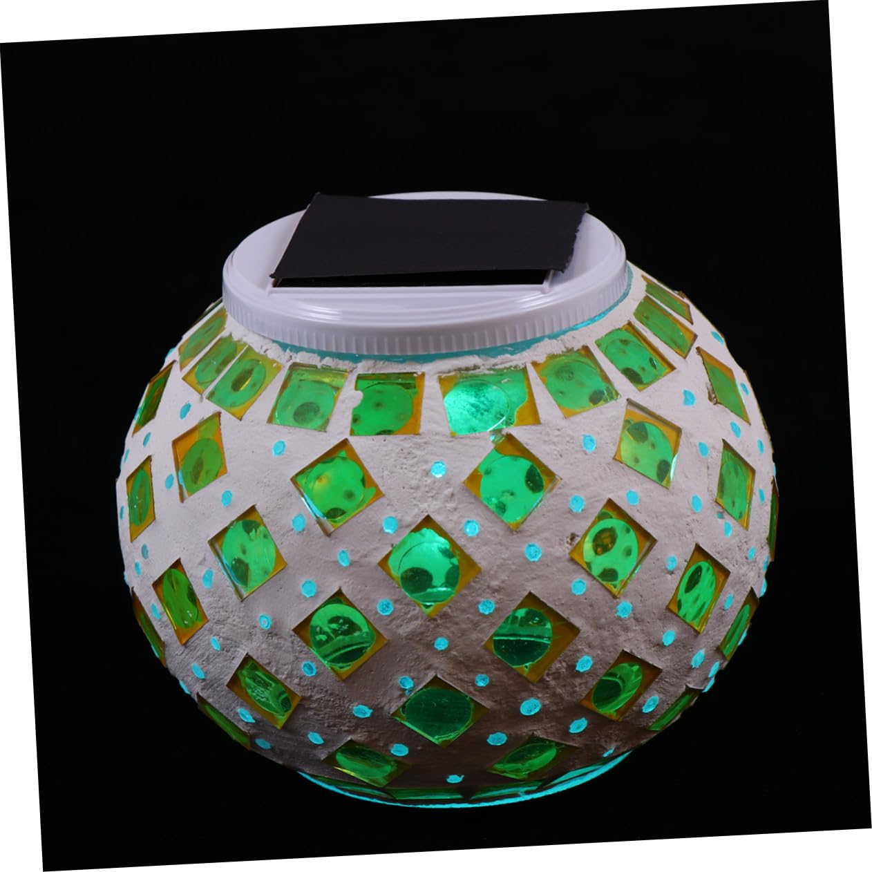 Lanterna Solare da Tavolo per Esterni Lampada LED da Giardino con Ricarica Solare Automatica Decorazione per Patio Balcone e Sentieri