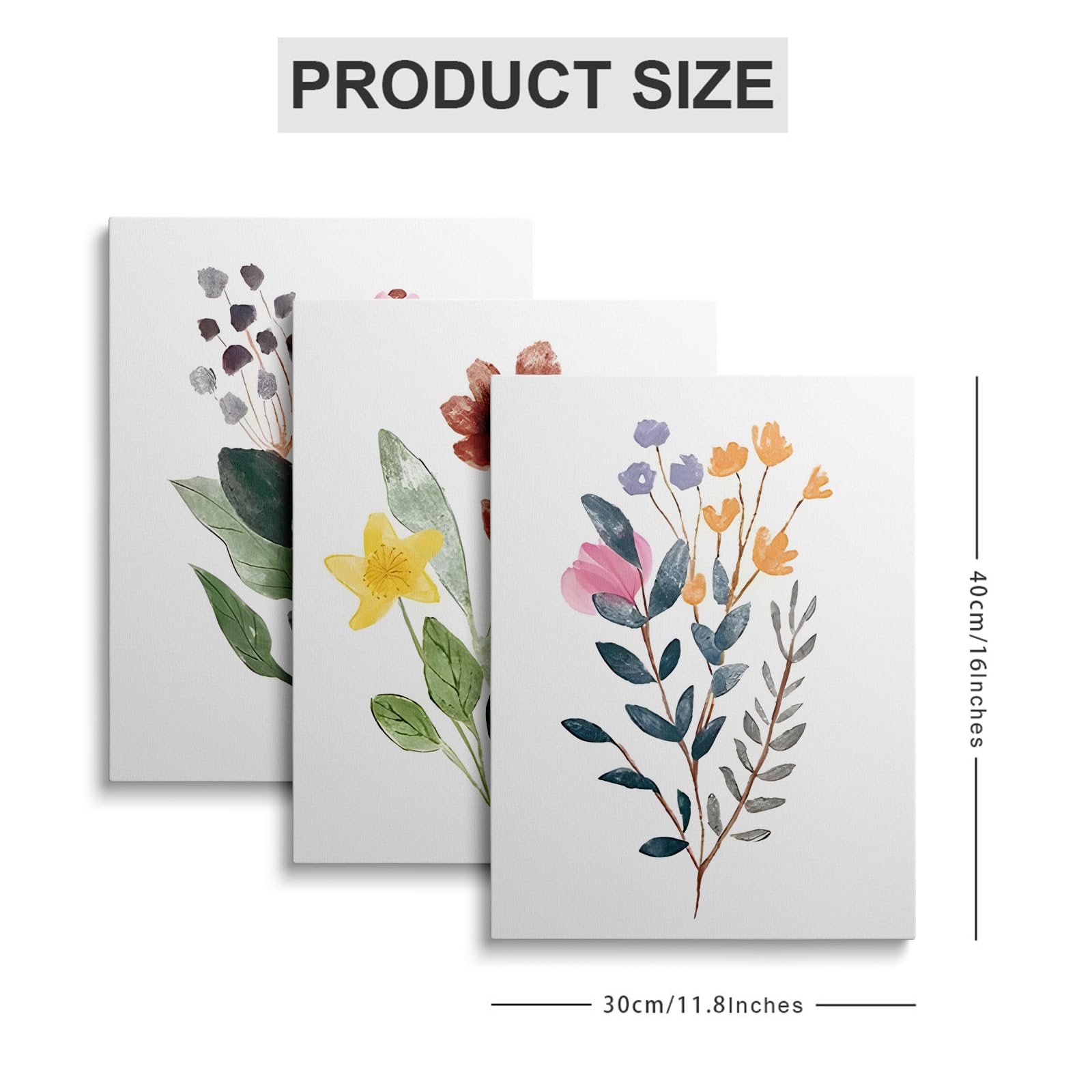 prinfantasy Canvas Wall Art for Living Room Modern Artwork Nature Plants Bathroom Pictures Bedroom Wall Decor Family Prints Paintings Hallway Kitchen Office Home Decorations GYH0129 - Image 2