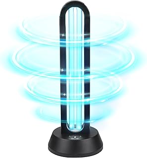 ZKX 65W UVC Keimtötende Lampe Fernbedienung Timer Tischlampe UV-Sterilisator Desinfektion Sterilisator Antibakterielle Rate 99% Töten Entferner Schimmel Grippe Bakterielle Staub Milben Keime