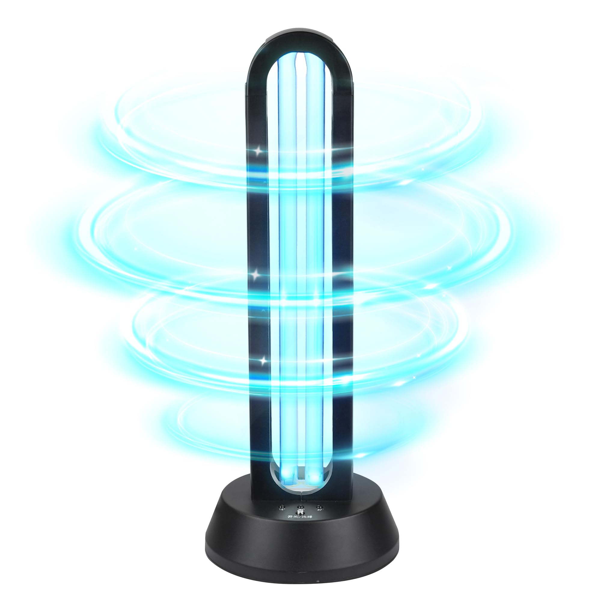 HYLR UVC Germicidal uv lamp Remote Control Timer Radar Sensing Device Disinfection UV Sterilizer Cleans Air Ozone & Free Kill Remover Mold Flu. Bacterial dust Mites Germ UV Light 220V 38W