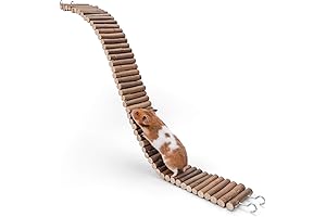 Hamster Suspension Bridge: A Wooden Climbing Adventure for Small Pets
