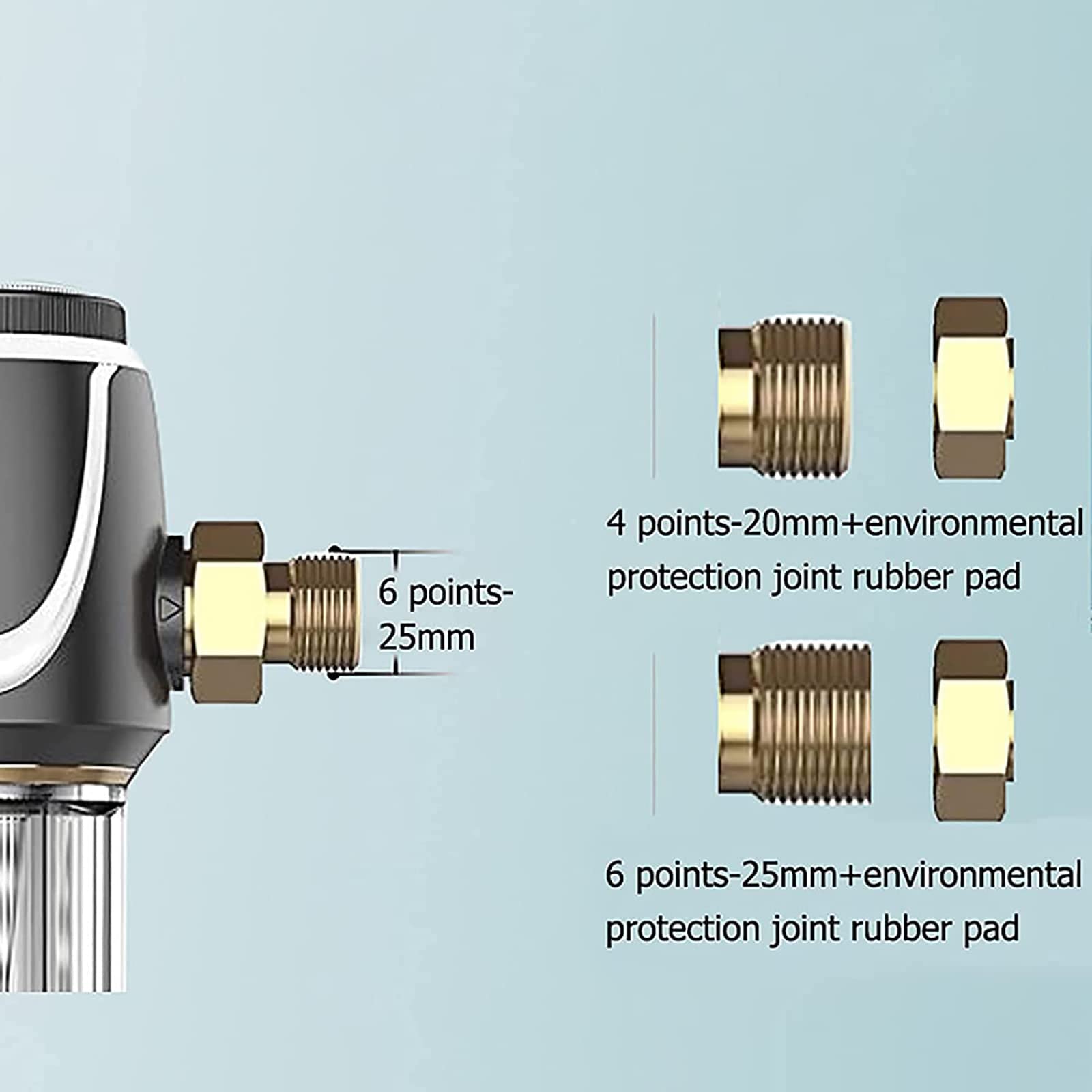 Filtro De Agua De Sedimento Centrífugo De Retrolavado, Filtro Lavable, Acero Inoxidable, Filtro De Ultraprecisión De 40 Micras, Cuerpo Transparente para Control Visual, para Agua De Pozo Urbano