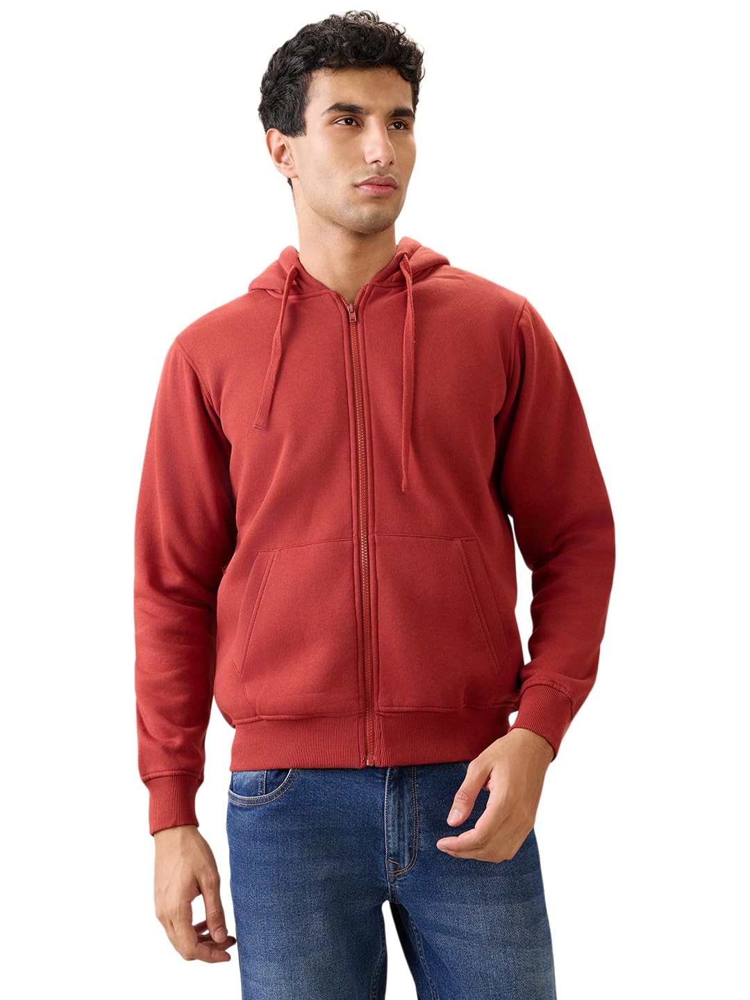parx Men Full Sleeve Regular Fit Solid Pattern Cotton Polyester Blend Hooded Hooded Casual Sweatshirt-picture-19