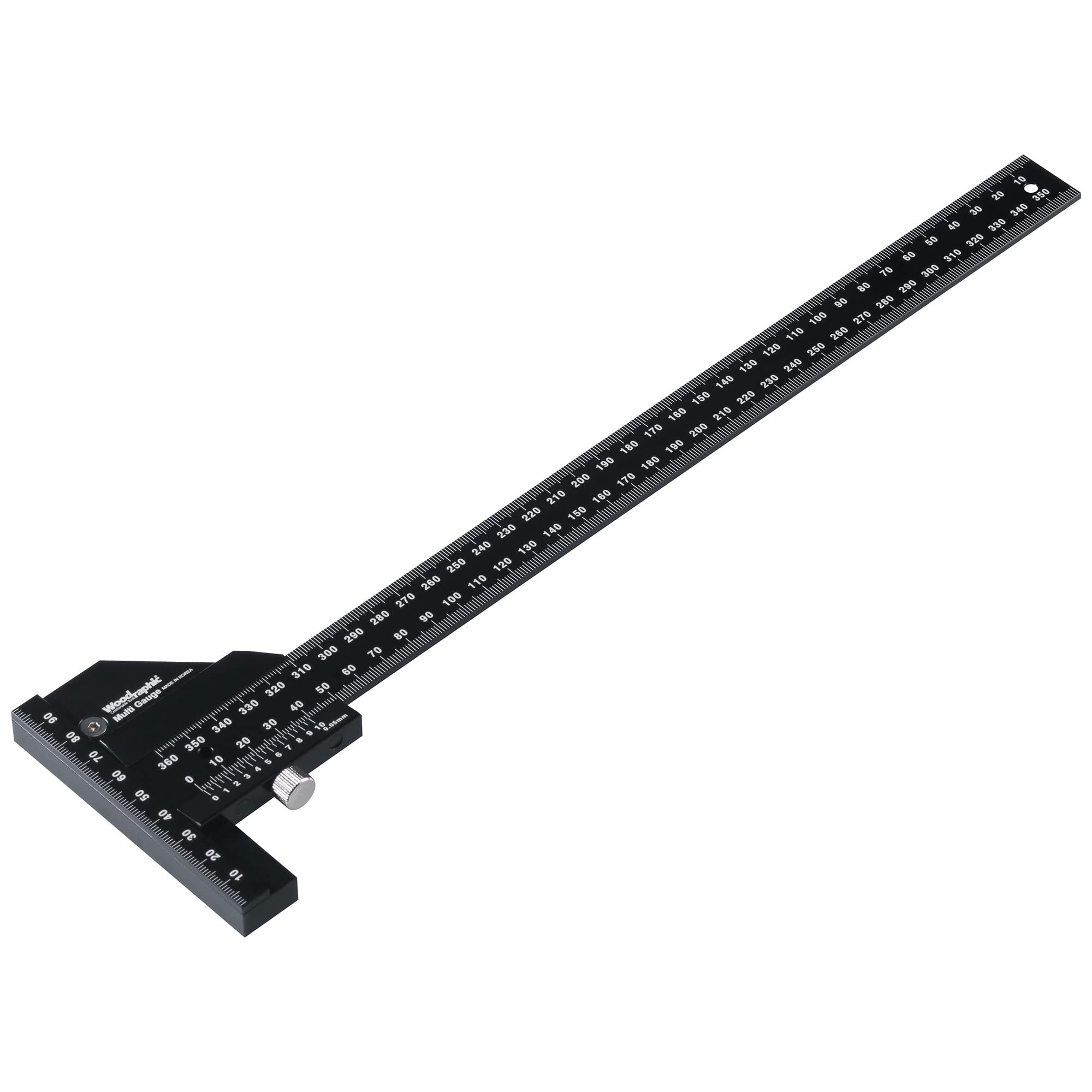Anreißlehre 300 mm – CNC-Metrisches Messlineal, Markierungslehre, Layout-Quadrat, Holzbearbeitungsdickenwerkzeug für Tischlerei, Schrankbau, Heimwerker und Möbelbau (neue Version)