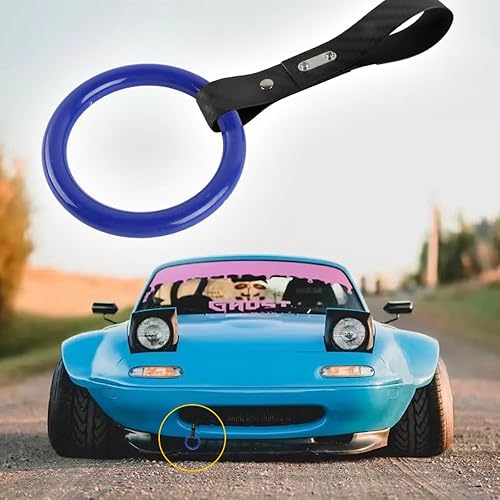 Miniatura 5 de Q1-TECH, JDM Tsurikawa - Anillo japonés para metro, tren, autobús, mango redondo en forma de círculo, correa de mano, anillos de advertencia para