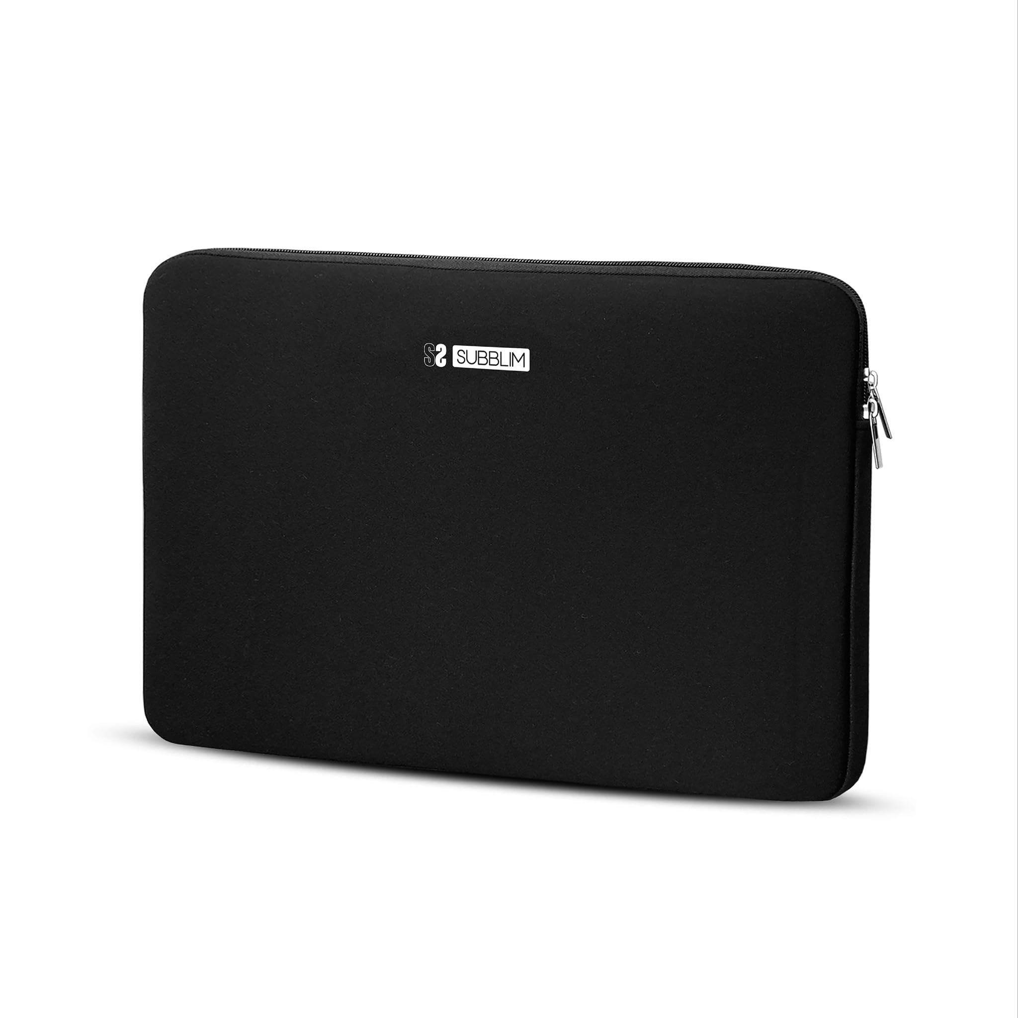 SUBBLIM Funda Ordenador Business Laptop Sleeve Neoprene V2 13,3 a 14" Negro Neopreno Slim Y Ligera Diseño
