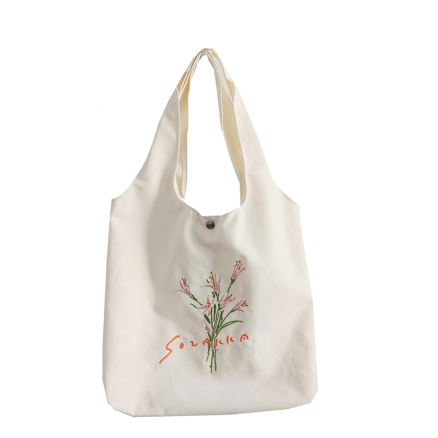 MAKINGTEC Women Canvas Tote Bag for Women Girls Kids School Shoulder Bag, MAKINGTEC with Zipper Work Beach Lunch Travel and Shopping Grocery Bag for Mother's Day Teacher Eco Friendly Washable Trendy