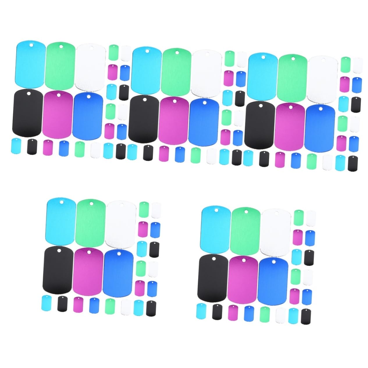 SUPVOX 120piezas Etiquetas De Identificación Para Mascotas Etiquetas Para Perros y Gatos Personalizables Color Aleatorio Para Accesorios Para Mascotas