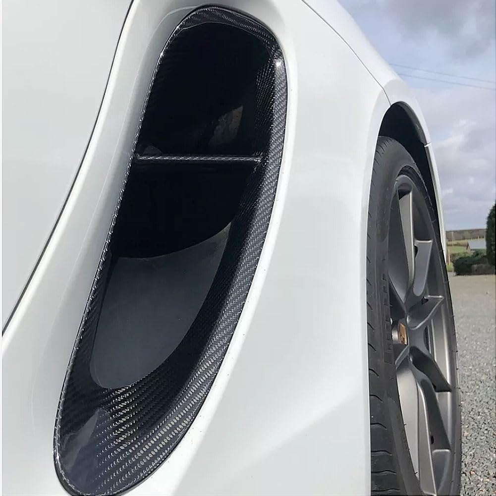 Fits Porsche 981 Boxster 2013 2014 2015 Carbon Fiber Rear Bumper Air Duct Intake Vent Trim Dam Trimming Fender Cover