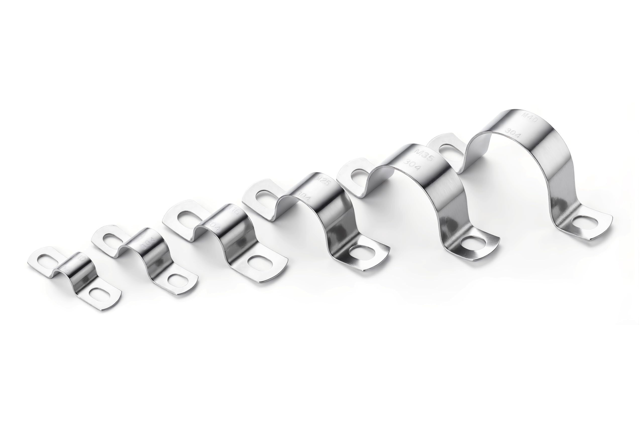 Morsetto per Tubi 20mm Morsetti U Clip in Acciaio Inossidabile 304 U