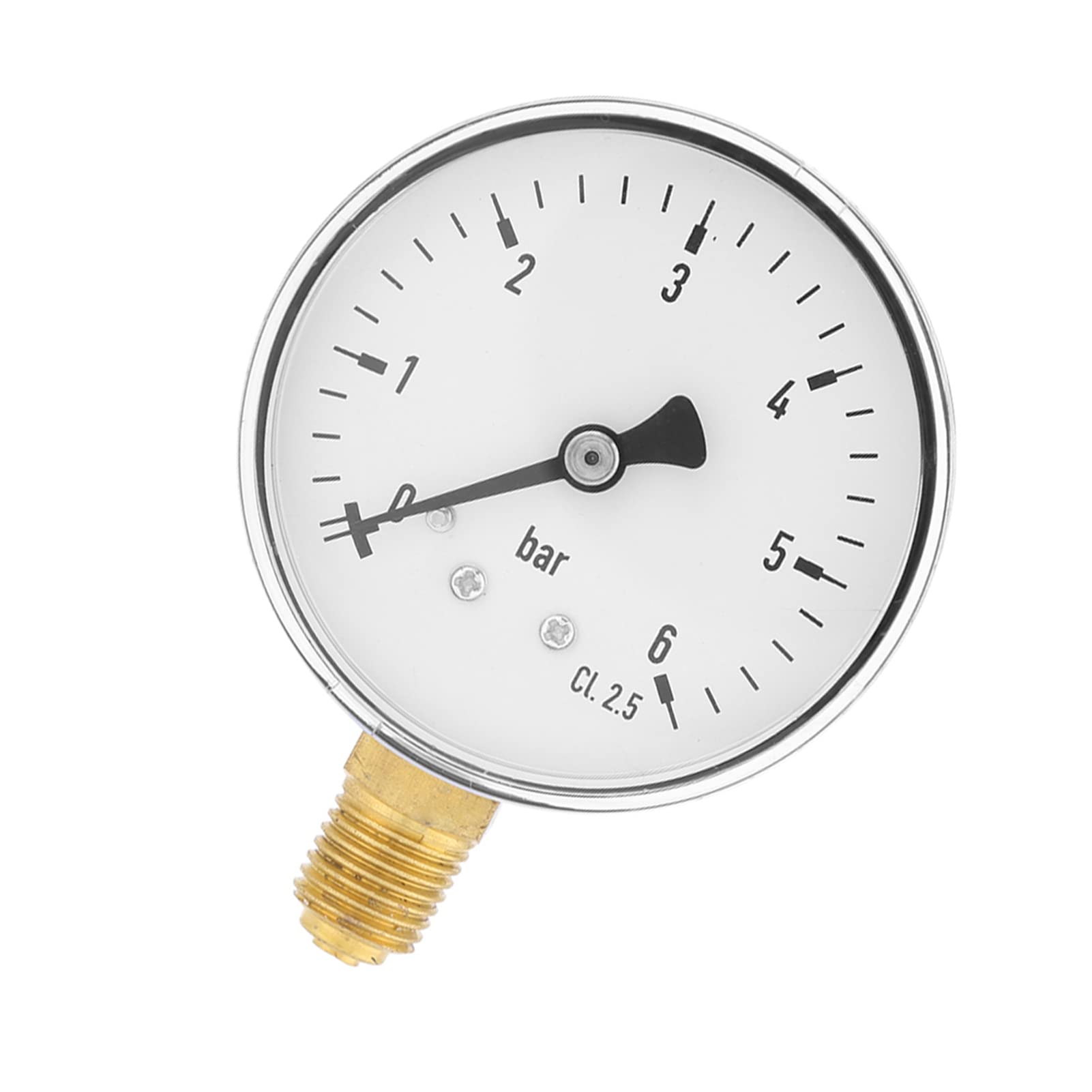 1/4 NPT Hydraulic Air Pressure Gauge - 0-6 Bar - Side Mount Manometer