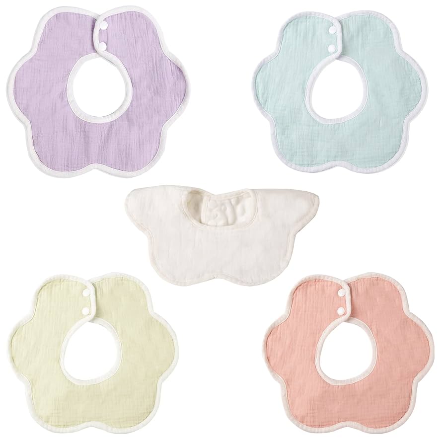 スタイ・よだれかけ H113 松並木 5重 よだれかけ ビブ スタイ 肩ひも ガード付き 吸水速乾