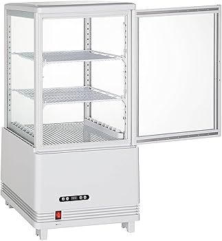 Amazon | Hijiru 4面ガラス冷蔵ショーケース60L／ホワイト【HJR-KR60WT