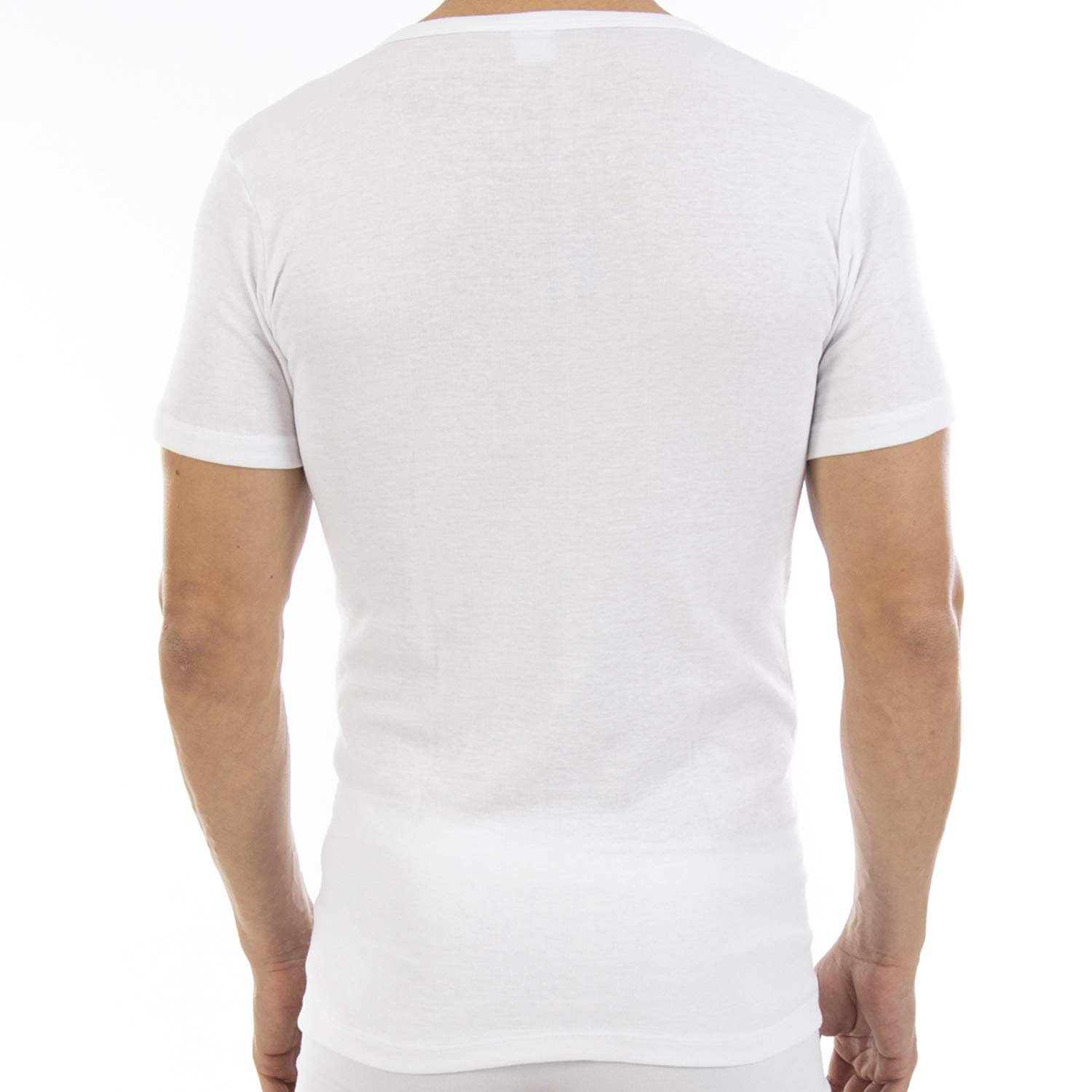 Lacotex Camiseta Interior Termal de Hombre | Camiseta Manga Corta y Cuello Redondo Térmica | Confort y Protección Térmica Interior | Pack Ahorro 6 Unidades | L102
