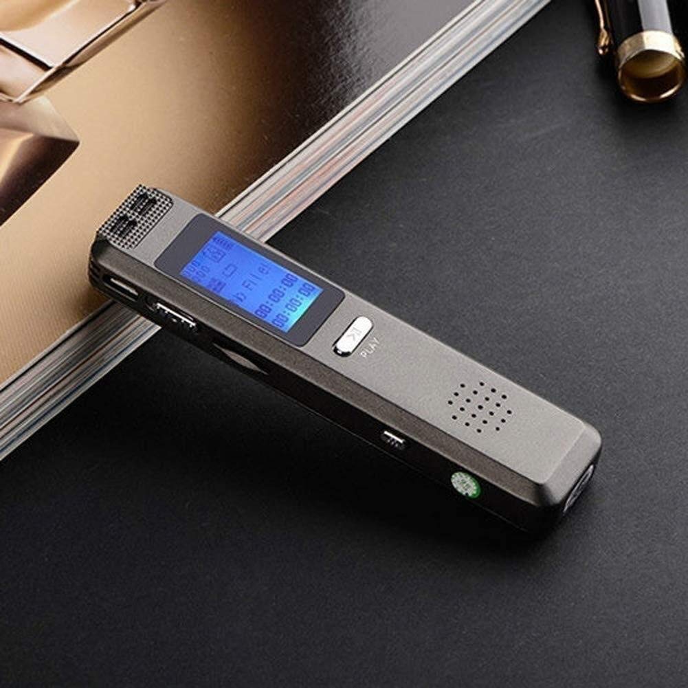 Registratore vocale Digitale da 8 GB Voice Recorder - Registratore a Nastro per lezioni, Riunioni, Interviste, Mini registratore Audio Carica USB, MP3