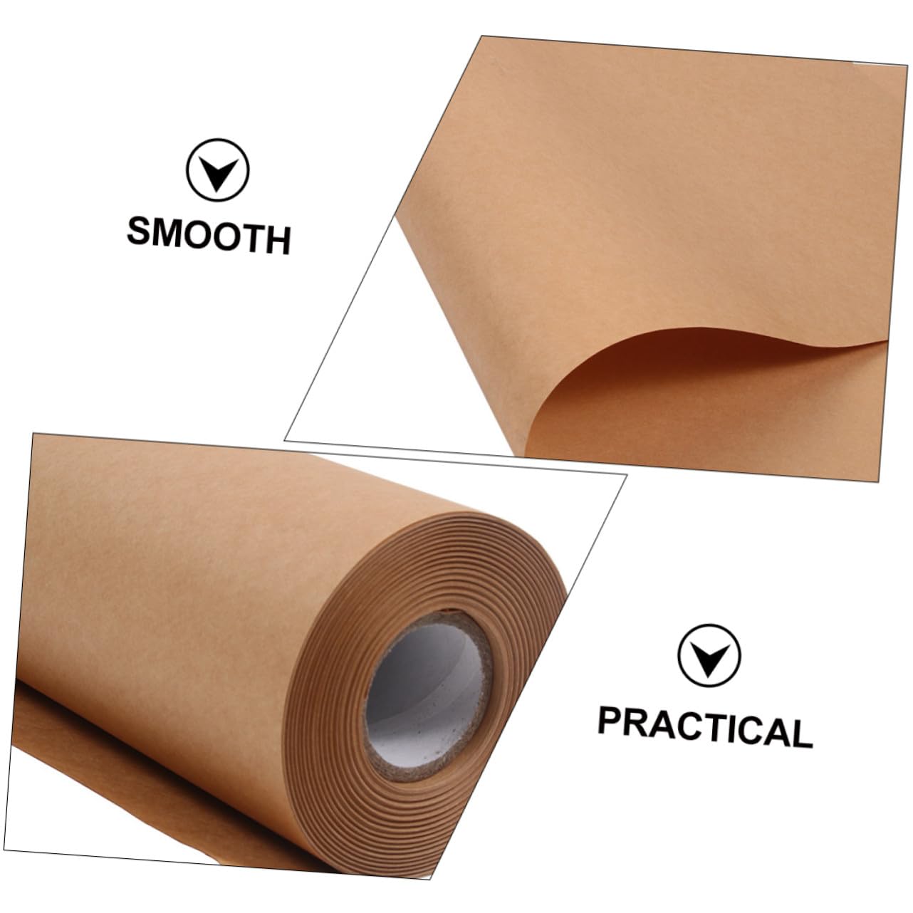 MAGICLULU Papier Résistant Marron 30 Mètres X 45 Cm Rouleau Kraft pour Toucher Confortable Emballage Cadeau et Artisanat Diy pour Décorations et Bouquets