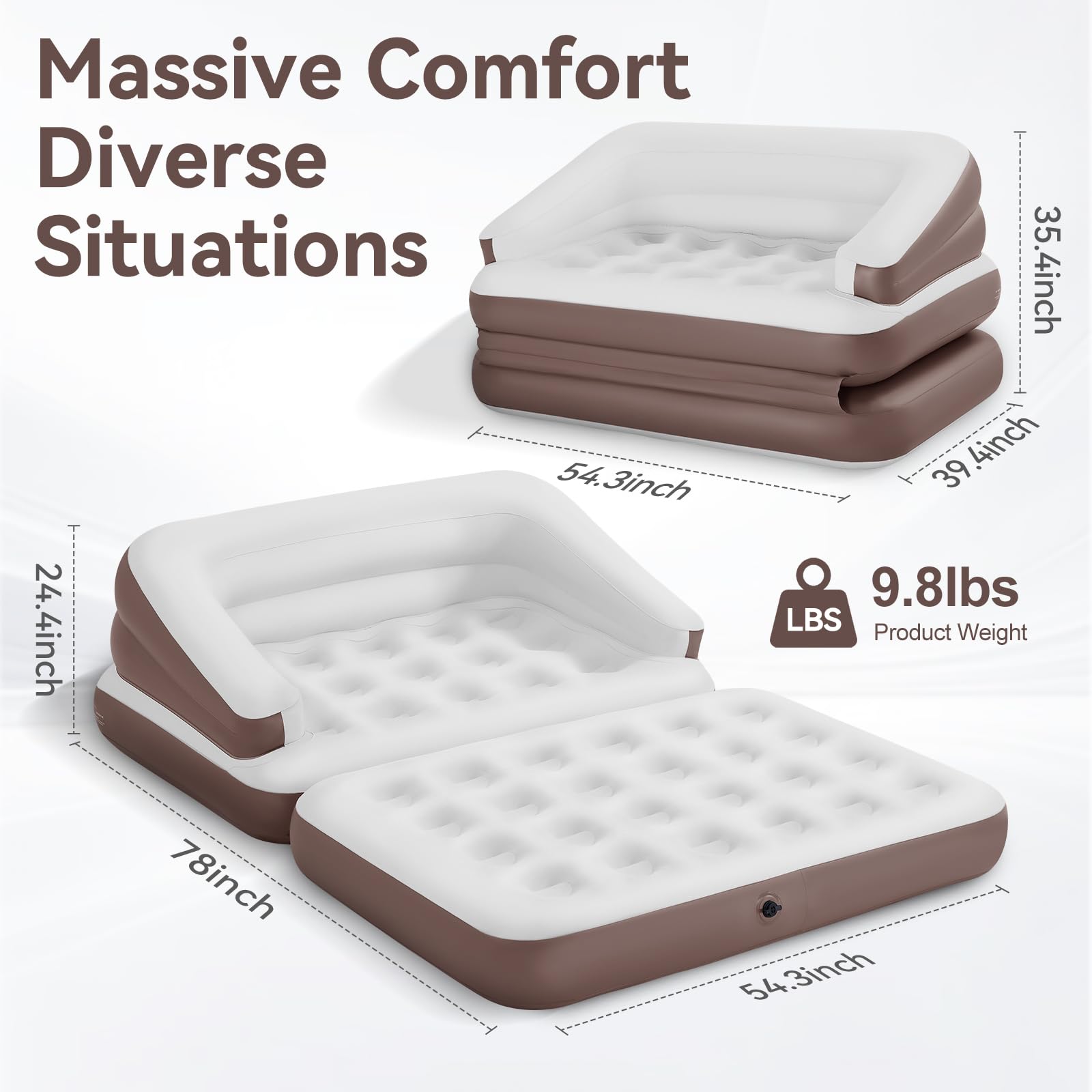 Amazon.com : TXZ outdoor Full Size Air Mattress for Inflatable