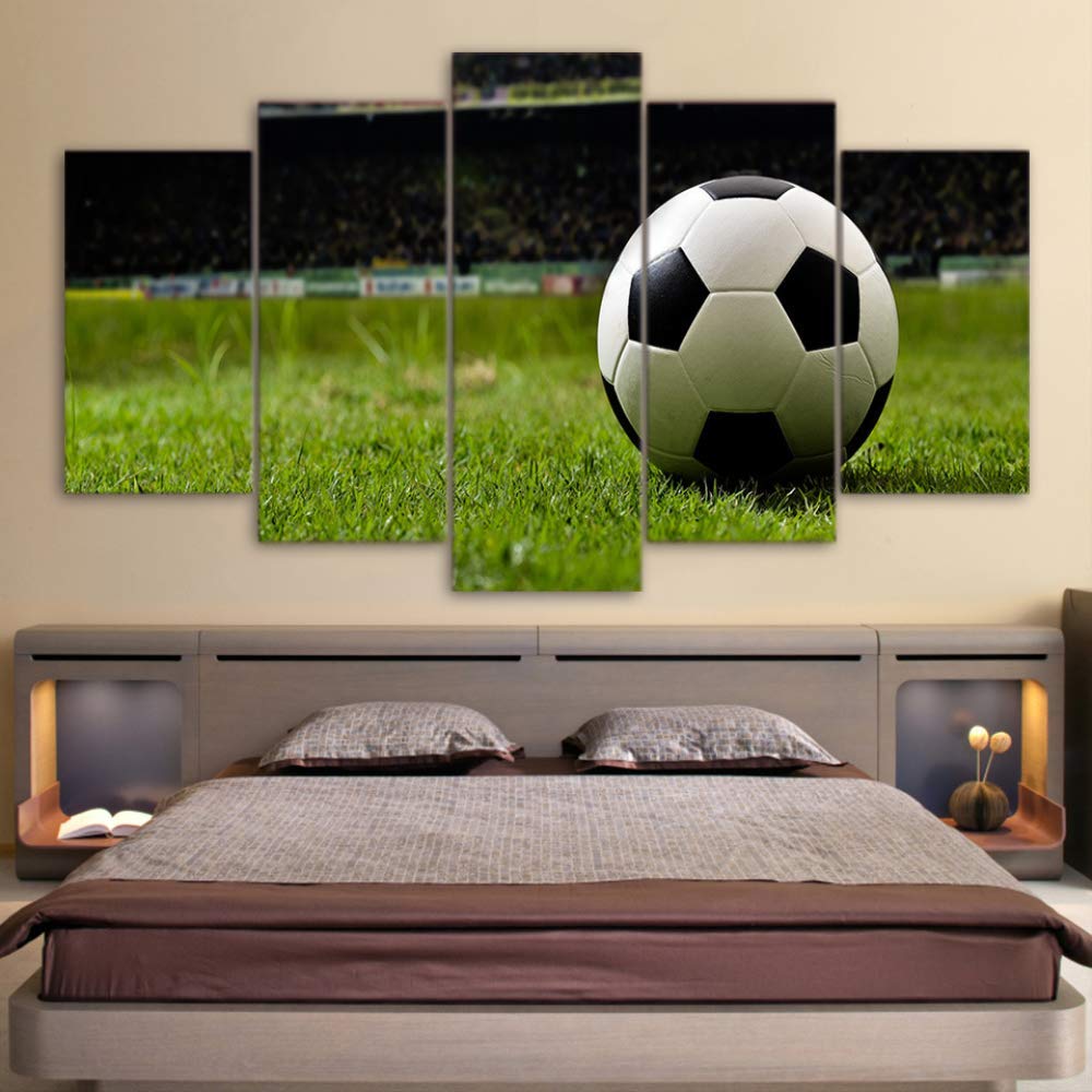 Toile mur art photo salon pour remplacer les posters de football classiques