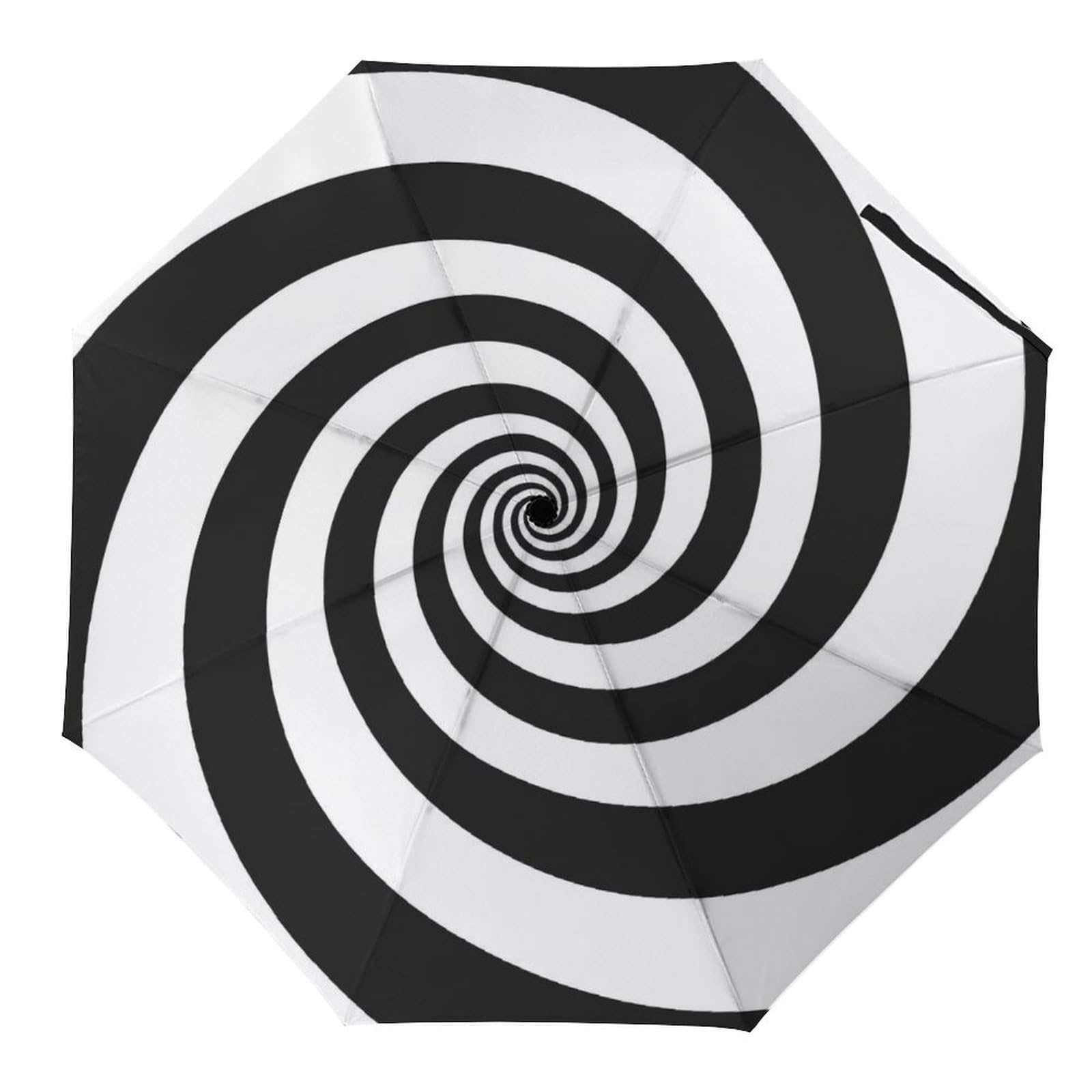 Tilivyx Umbrellas Spiral Stripes Automatic Folding Umbrella Uv Sunscreen Umbrellas Portable Umbrella
